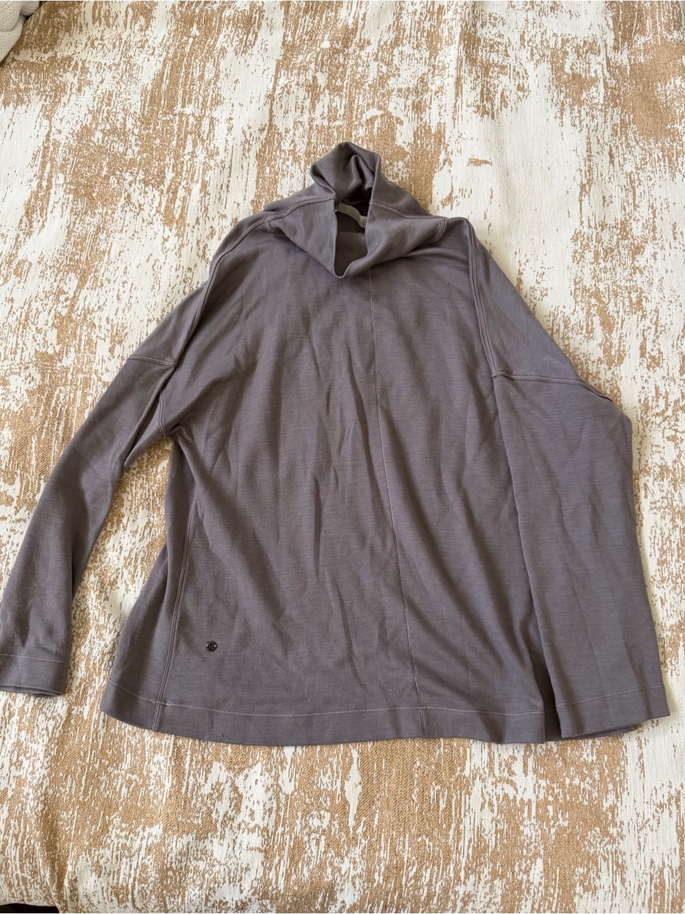 lululemon athletica Men's Cowl Neck Sweater - Charcoal Gray
